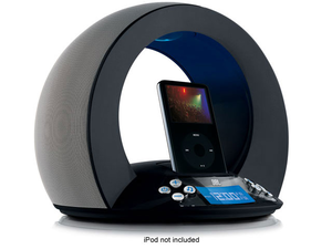 ON TIME - Black - JBL On Time™ – Time Machine Dock for iPod - Hero